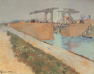 Vincent Van Gogh The Langlois Bridge at Arles with Road alonside the Canal (nn04) China oil painting art